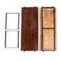 Pipeline Add-On as Set of 2 Shelves with Brackets – Dark Brown