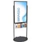 Floor Standing Poster Holder with Acrylic Literature Pockets