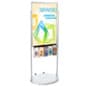 Floor Standing Poster Holder with Acrylic Literature Pockets