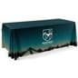 4', 6', or 8' Fabric Table Cloth, Open or Closed Back - Full Color Custom Printing
