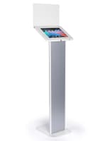 iPad Pro 12.9" and Surface Pro 3 - 6 Fit iPad Panel Kiosk Silver and white iPad panel kiosk for iPad Pro 12.9" and Surface Pro 3 - 6