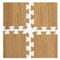 10' x 10' Standard Foam Flooring, 1/2" Thick - Wide Plank Wood Grain Print