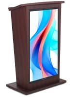 43" Digital Podium with LCD Screen, Android 11 OS, Built-in Shelf Digital podium with 43 inch non touch LCD screen