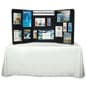 72"w Tabletop Hook & Loop Display Board, 3 Panels, Economy - Black