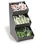 Tiered Condiment Organizer, 3 Compartments - Black