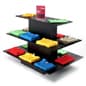 60 x 42 Tiered Display Table w/ 3 Shelves, Rectangular - Black
