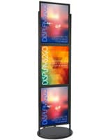 Black Triple 22 x 28 Mobile Graphic Stand Perfect for Illustrations Black Triple 22 x 28 Mobile Graphic Stand, Aluminum