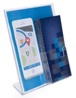 Molded Plastic Sign Frame with 4" Brochure Pocket cheap plastic displays