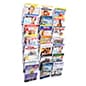 7-Tier Metal Wire Magazine Wall Rack, 8.5"w - Chrome