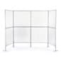 Art Display Grid, U-Shaped, (8) 3' x 3' Panels, Iron Mesh - Silver