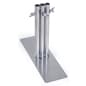 Art Display Grid Base with 3 Leg Supports, Rectangular - Silver