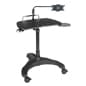 Height Adjustable Laptop Stand with Universal Tablet Holder - Black