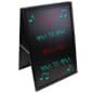 24 x 36 Write-On Board A-Frame, Chalk & Wet Erase, Double Sided, Wood Frame - Black