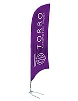 16' Promotional Flag with Full Color Digital Print promotional flag