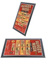 Logo Counter Mat Holds 11 x 17 inch Posters or Menus Logo Counter Mat