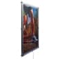 24" x 36" Wall Mounted Backlit Sign Frame, Silver Standoffs - Clear