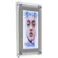 Acrylic Countertop Backlit LED Sign Frame, Slanted Design - Clear