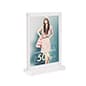 Recycled Acrylic Countertop Sign Holder, T-Style Design - Clear