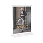 Recycled Acrylic Countertop Sign Holder, T-Style Design - Clear