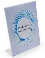 Acrylic Sign Holder Tabletop Tabletop Acrylic Sign Holder