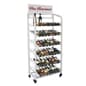 Bakery Display Rack w/ Wheels, 6 Shelves & Header - White