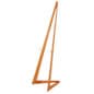 Wood Easel for Floor with Bifold Design, Adjustable Pegs with 9 Set Heights