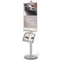 Floor Standing Poster Holder with Literature Tray, Round Base