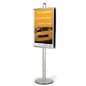 Floor Standing Poster Holder, Snap Open Frames, Double-Sided