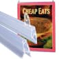 36" Banner Rails, Ceiling Hanging, Plastic - Clear