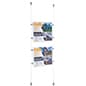 8.5 x 11 Sign Holders with Ceiling-to-Floor Cable - Clear