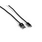 8" Type C Charging Cables, Pack of 5 - Braided Black Nylon