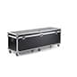 73.5” x 21.5” Utility Case w/ Wheels, Butterfly Latches, Foam Padding - Black