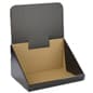 Countertop Cardboard Display, Single Tier, Removable Header - Black