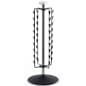 Countertop Merchandise Stand w/ Sign Holder, Rotating, 36 Clips - Black