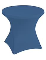 Stretch Polyester Tablecloths with Easy and Seamless Application Dark blue stretch polyester tablecloths
