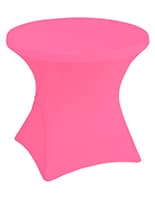 These Stretch Polyester Tablecloths Are Great for Fundraisers Stretch polyester tablecloths in bright pink