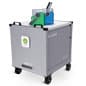 LocknCharge Joey™ Tablet Charging Cart w/ Multi-Device Capacity, Wheels - Gray