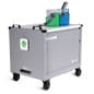 LocknCharge Joey™ Tablet Charging Cart w/ Multi-Device Capacity, Wheels - Gray