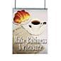 Acrylic Hanging Sign Holder, Double-Sided. Frameless Design - Clear