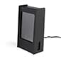 Charging Station Menu Holder w/5 USB Ports, Slide-In 5x7 Sign - Black
