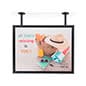 28” x 22” Ceiling Mounted Sign Frame, Snap Open - Black