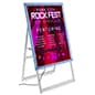 Light Box A-Frame Sign, Multiple Sizes, Color Changing LEDs, Remote Control - Silver