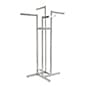 4-Way Clothing Rack with Four 16" Arms, Adjustable Height