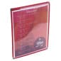 Menu Cover for 8.5 x 11 Menus, Metal Corners, Single Panel - Red