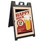 Sidewalk Sign w/ Custom UV Printed Coroplast Boards, Double Sided - Multiple Colors