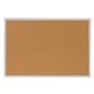 Cork Bulletin Board for Wall Mount Use - Silver