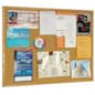 Cork Bulletin Board with Wooden Frame - Oak