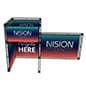 20' x 12' Trade Show Truss Booth w/ Header & Custom Graphics, Travel Cases - Black