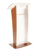 Wood Rostrum Podium 48.75" Tall Maple Wood Rostrum Podium