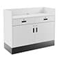 48" Sales Counter, Recessed Ledge Top, Locking Storage